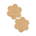 Tease Nude Vegan Suede Flower Pasties O/S