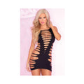 Pink Lipstick Slice and Dice Seamless Dress Black O/S