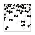 Bow Ties Confetti - Black/white