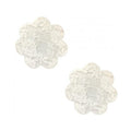 Neva Nude Lace Petal Flower Pasties - White O/s