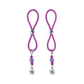 Bijoux De Nip Nipple Halos Flower Charm Purple
