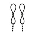 Bijoux De Nip Nipple Halos Black Gem Slider Black Clear