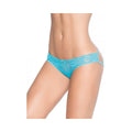 Lace Panty W/back Cage Turquoise Xl
