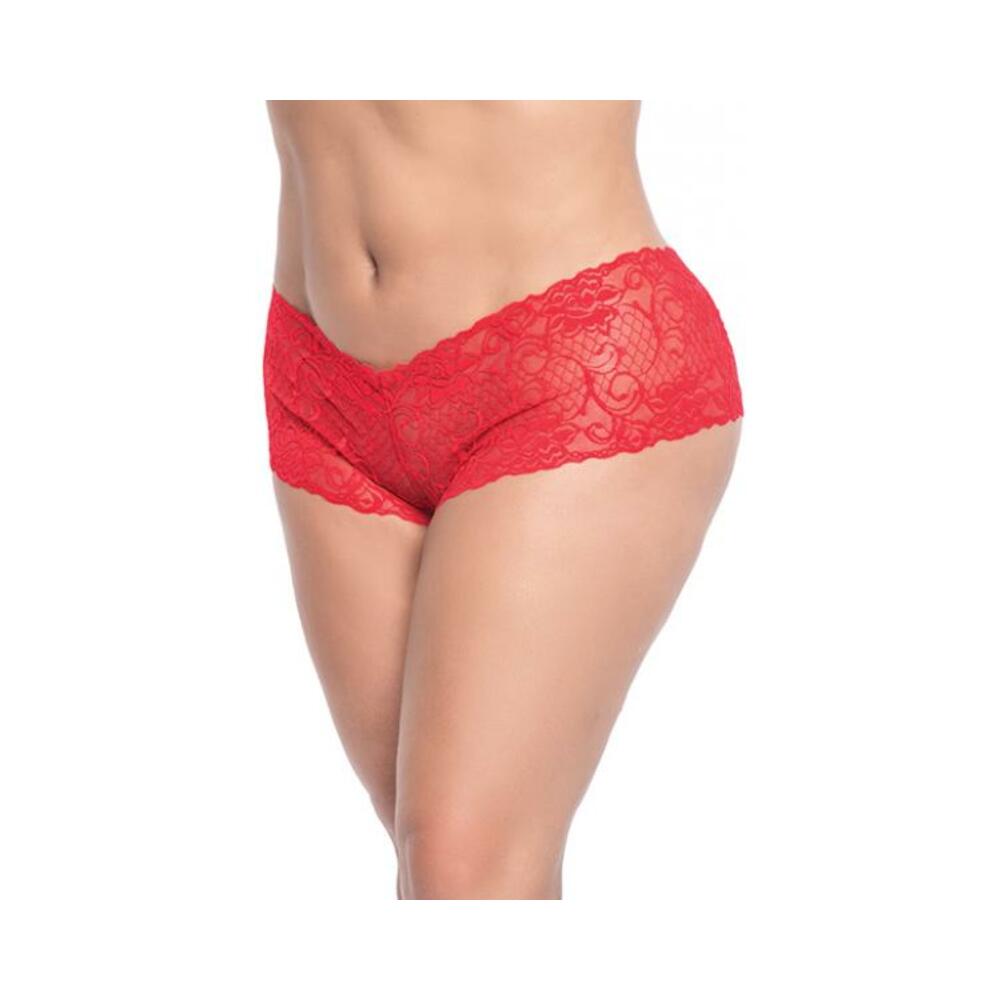 Lace Boyshort Red 2x/3x