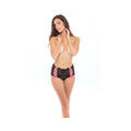 Rene Rofe Escape Artist Lace Crotchless Hipster Black M/l