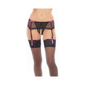 Dream Of Me Crotchless Garter Thong Black M/l