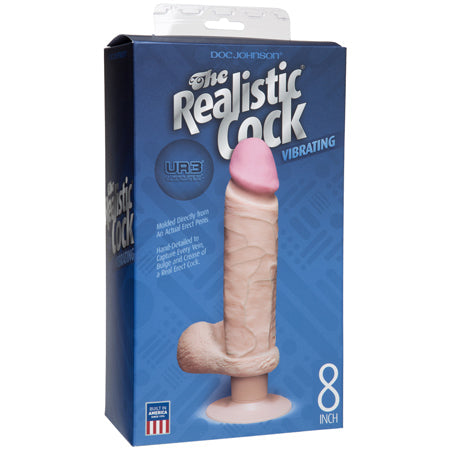 The Realistic Cock Ultraskyn Vibrating 8 - Vanilla