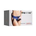 Strap On Me Leatherette Curious Harness - Metallic Blue