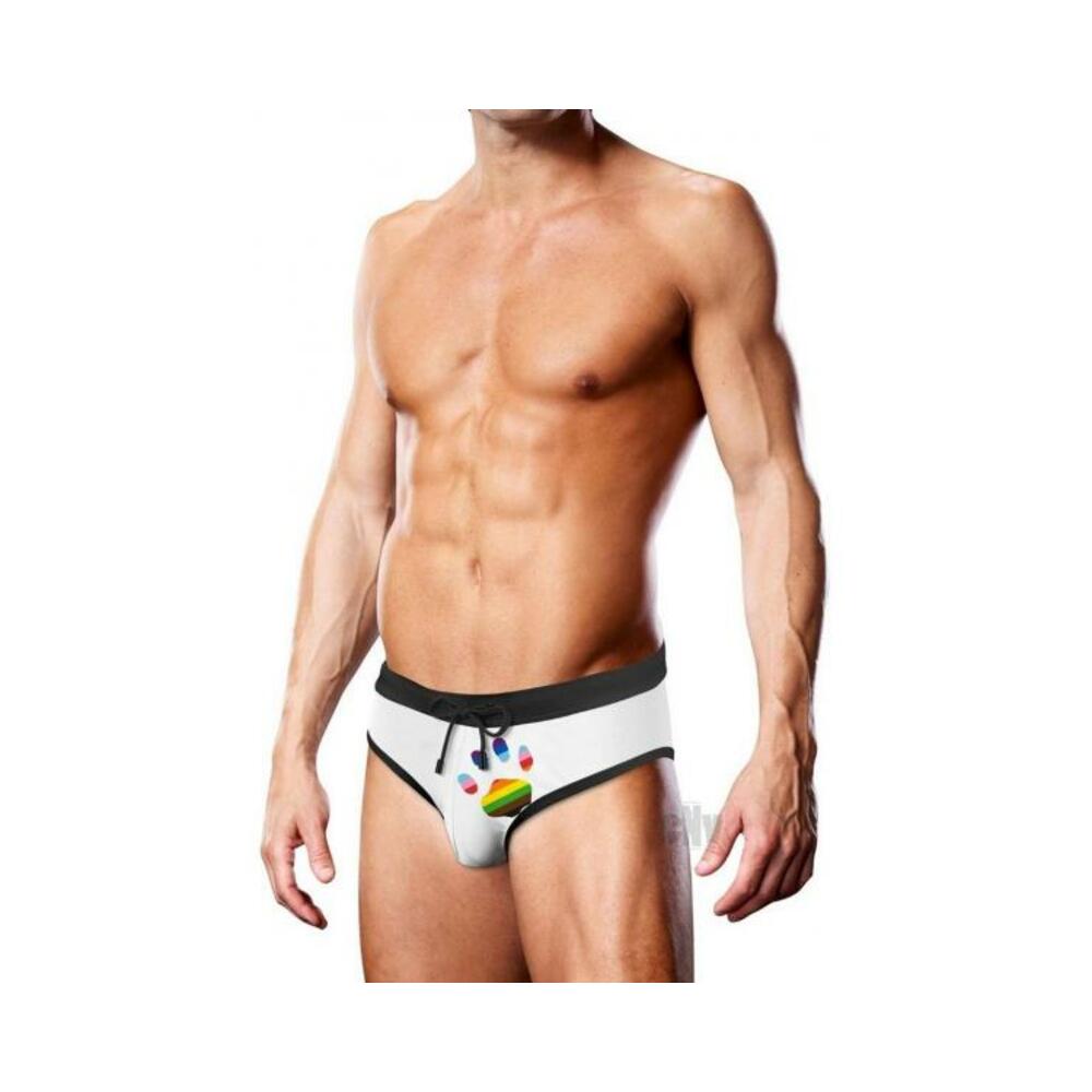 Prowler Swim Wht Oversize Paw Brief Lg