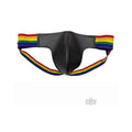 Leather Jock W/ Pride Stripes Lg