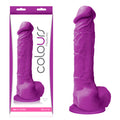 Colours Pleasures 8 Dildo w/Suction Cup - Purple