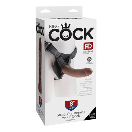 Kc Strap On Harness 8 Cock Brown