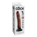 King Cock 7 Vibrating Cock - Brown