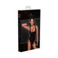 Noir Handmade Pvc Bodysuit With High-cut Bottom Hem Xl