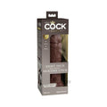 King Cock Elite Silicone Dual-density Cock 8 In. Brown