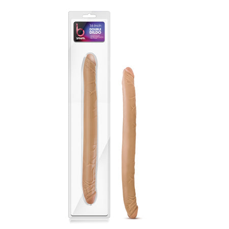 B Yours - 16in Double Dildo - Latin