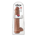 King Cock 15in Cock with Balls - Tan