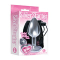 The 9's The Silver Starter Bejeweled Heart Stainless Steel Plug - Pink