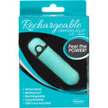 Simple & True Rechargeable Vibrating Bullet - Teal