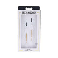 Sandm Pearl Nipple Ties Wht/gld