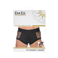 Em Ex Fit Harness Fishnet Sm Black