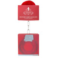 Shots Ouch Beginner's Handcuffs Furry - Red