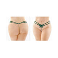 Zinnia Sequin Butterfly Strappy Pearl G-string Green Queen