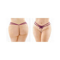 Zinnia Sequin Butterfly Strappy Pearl G-string Purple Queen