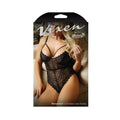 Vixen Wanderlust Crotchless Lace Teddy Black O/s
