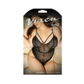 Vixen Wanderlust Crotchless Lace Teddy Black Queen