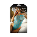 Vixen Bind Us Together One-shoulder Lace Teddy Blue L/xl
