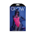 Glow All Nighter Harnessed Mesh Bodysuit Neon Pink S/m