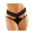 Ren Microfiber Panty With Double-strap Waistband Black L/xl