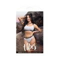 Fantasy Lingerie Vibes Drippin' Iridescent Strappy One-shoulder Top & Cheeky Panty Pearl White M/l