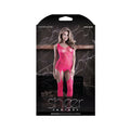 Fantasy Lingerie Sheer Devotion Heart Patterned Bodystocking & G-string Panty Pink O/s