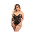 Fantasy Lingerie Floral Lace Sweetheart Neckline Corset With G-string Xl