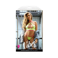 Fantasy Lingerie Vibes Cute But Psycho Uv Reactive Keyhole Halter & Panty S/m