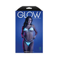 Fantasy Lingerie Glow Prismatic Iridescent Glow-in-the-dark Cut-out Cup Bra & Cage Panty M/l