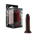 Shaft Model J Liquid Silicone 5.5 In. Dildo Mahogany