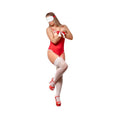 Ms Love & Bondage Teddy & 2-piece Set Red S/m