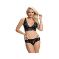 Magic Silk Sugar & Spice Bra & Panty Set Black S/m