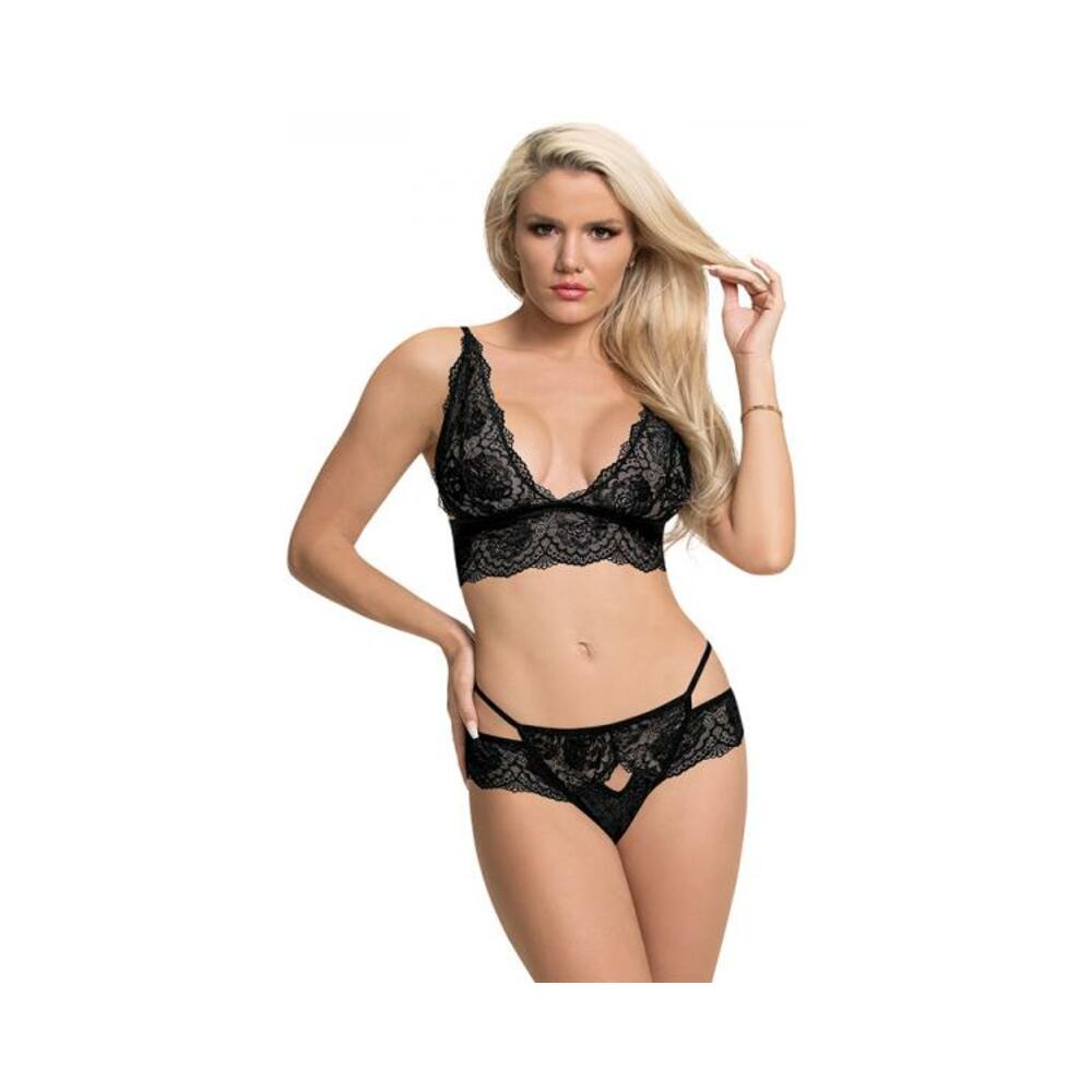 Magic Silk Sugar & Spice Bra & Panty Set Black L/xl