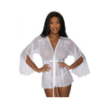 Magic Silk Modern Romance Short Robe White S/m