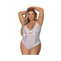 Magic Silk Modern Romance Cheeky Teddy White Queen Size