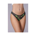 Hazy Dayz Panty W/ Open Back Pot Leaf L/xl