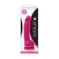 Colours Dual Density 5 Dong w/Balls & Suction Cup - Pink