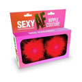 Sexy Af Nipple Couture Red Marabou Pasties