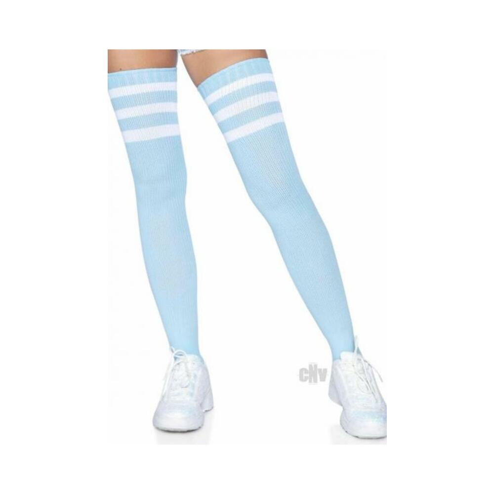 Athlete Thigh Hi 3 Stripe Top Os Lt Blu