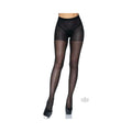 Nylon Open Butt Crotchless Hose Os Blk