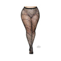 Cracked Fishnet Tights 1x-2x Black